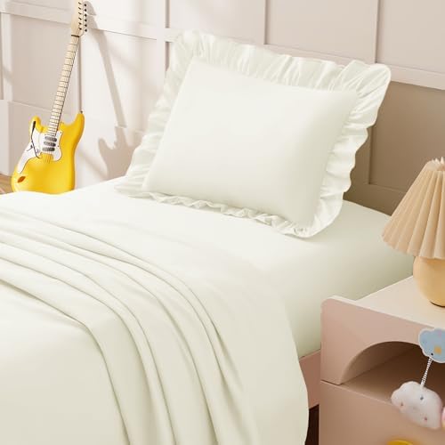 KKJIAF 3 Piece Beige Toddler Sheet Set - Image 3