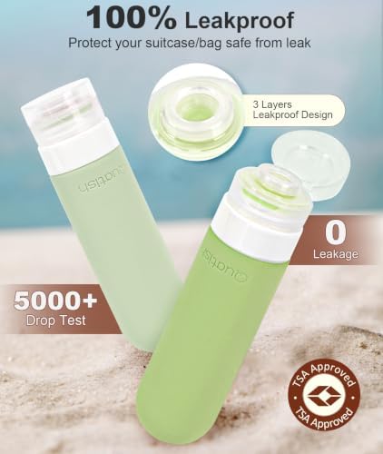 Quatish Travel Bottles for Toiletries, 3 oz Travel Size Containers - Image 3
