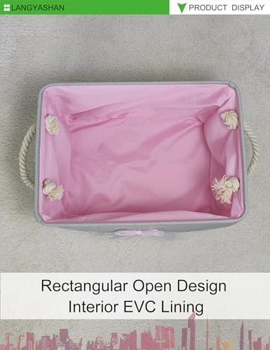 Rectangular Thick Pink Storage Bin Household - Image 5