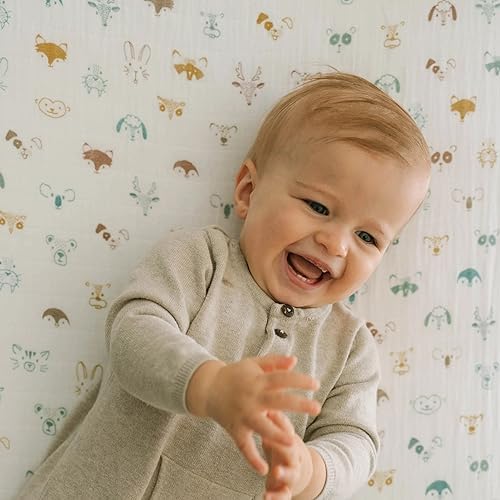 Little Unicorn Premium Crib Sheet | Breathable & Super-Soft Muslin Fabric - Image 3