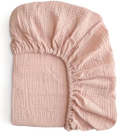 mushie Extra Soft Muslin Fitted Crib Sheet | 192 Thread Count | 28"x 52" by mushie