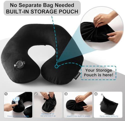 Keemall Inflatable Travel Neck & Shoulder Pillow - Image 3