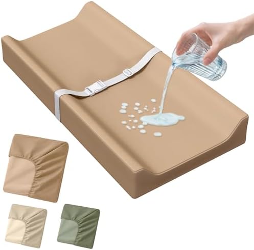 Waterproof Vegan Leather Baby Changing Pad Cover by Lunapuer