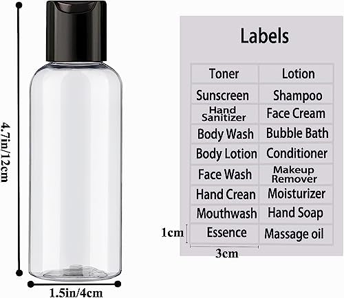 DNSEN 15 Pack 3.4 oz Travel Bottles - Image 3