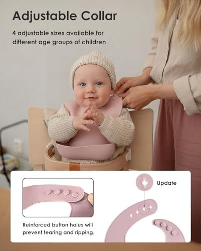 Tiny Marvels Silicone Bibs for Babies - Image 5