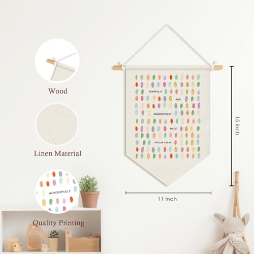Kids Room Decor, Fearfully and Wonderfully Made Wall Banners - Image 7