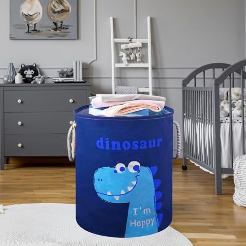 Round Laundry Basket Storage Bins Nursery Hamper Gift Baskets - Image 4