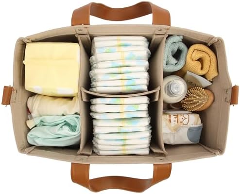 Mr. Pen- Baby Diaper Caddy Organizer, Leather Strap, Baby Organizer - Image 7