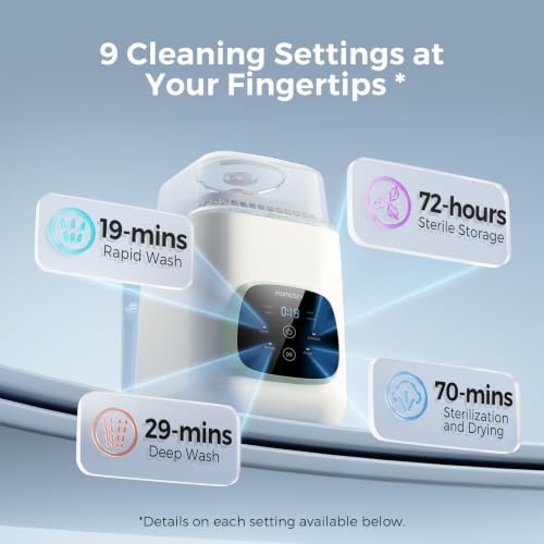 Momcozy KleanPal Pro All-in-One Bottle Washer, Sterilizer & Dryer - Image 5
