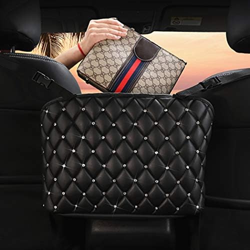 Guoord Bling Car Net Pocket PU Leather Handbag Holder by Guoord