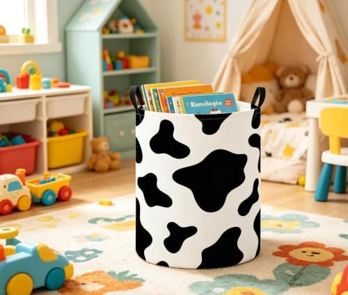 Baby Laundry Basket Baby Nursery Hamper Kids Laundry Basket Toy Storage Bin - Image 4