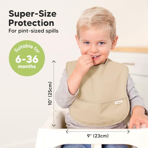 KeaBabies 3-Pack Waterproof Baby Bibs - Image 3