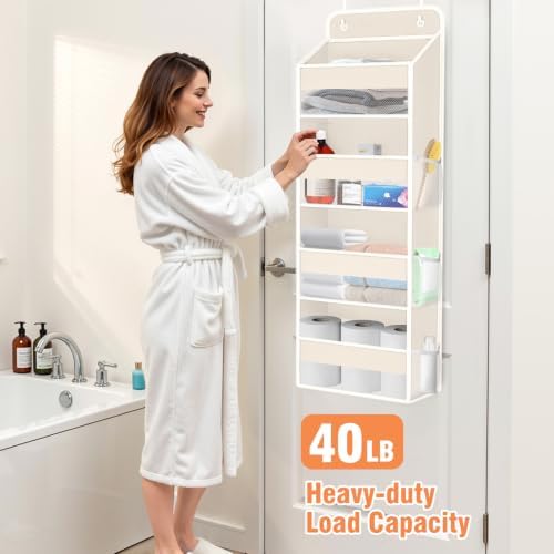 Over The Door Organizer Storage Large Capacity Hanging Bedroom Storage - Image 5