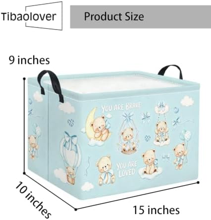 Rectangular Kids Storage Basket Baby Gift Basket Cute Toy Storage Bin Organizer - Image 2