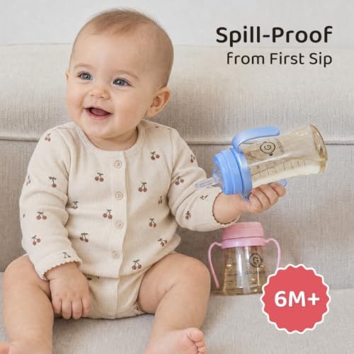 GROSMIMI Baby Straw Cup, Spill-Proof PPSU Sippy Cup - Image 2
