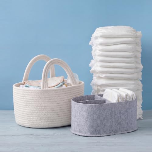 Thinkday 2-in-1 Baby Diaper Caddy Organizer - Image 3