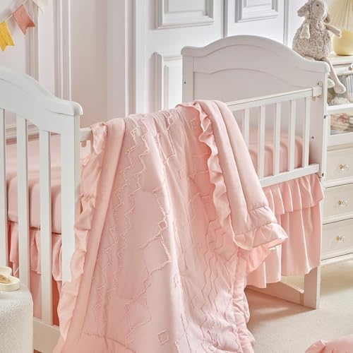 AIKASY The Ruffled Shabby Crib Bedding Set - Image 5