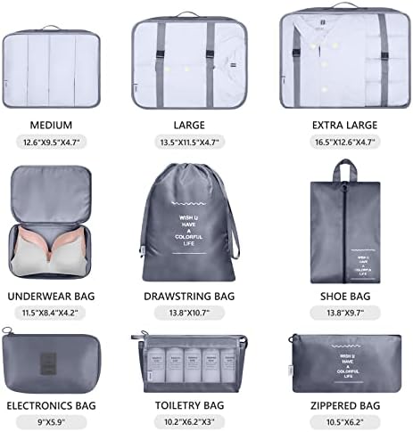 Mossio 9 Set Packing Cubes - Image 3