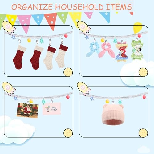 1 PCS Stuffed Animals Storage Chain Organizers 80" Cotton Hanging Storage Chain - Image 4