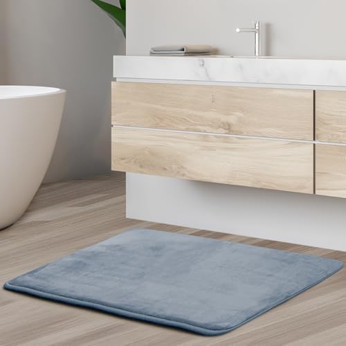 Clara Clark Bathroom Rugs, Velvet Memory Foam Bath Mat, Non-Slip Bath Rugs - Image 2