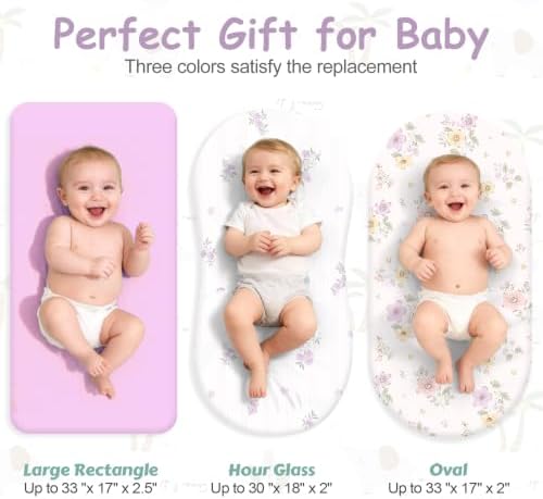 3 Pack Stretchy Bassinet Sheets - Image 3