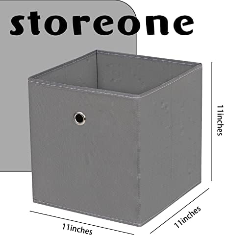 Fabric Cubes Storage Containers, 11 Inch Cloth Storage Cube Foldable Storage - Image 2
