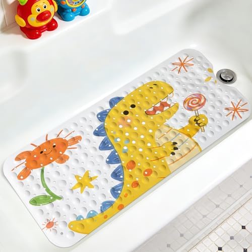 Kids Bathtub Mat, Non Slip Cartoon Bath Mat by KINUUIS