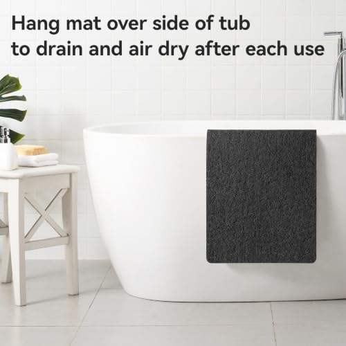 Asvin Soft Textured Bath, Tub Mat, 24x16 Inch, Phthalate Free, Non Slip Comfort - Image 6