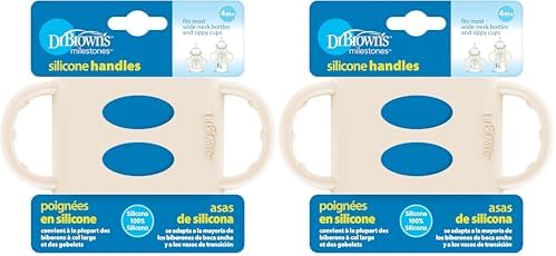 Dr. Brown’s® Milestones™ 100% Silicone Baby Bottle Handles, 2 Pack by Unknown