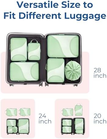 Bagsmart Compression Packing Cubes, Travel Bag Cruise Ship Essentials - Image 3