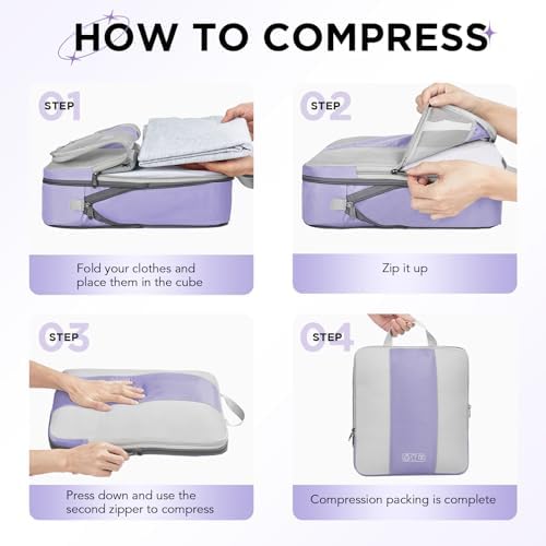 OlarHike 8 Set Compression Packing Cubes - Image 3