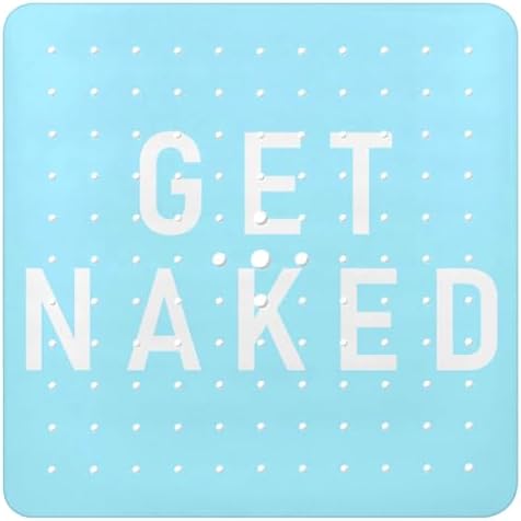 Bathtub Mat Non Slip, Get Naked Square Bath tub Mat Shower Floor Mat by BathtubMat