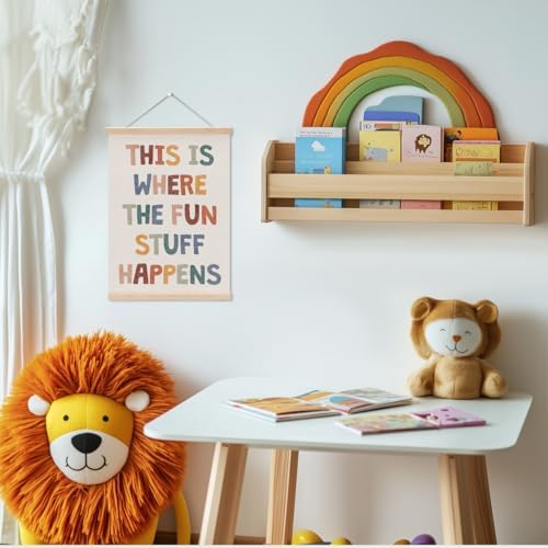 Boho Wall Hanger Nursery Decor, Playroom Essentials - Image 2