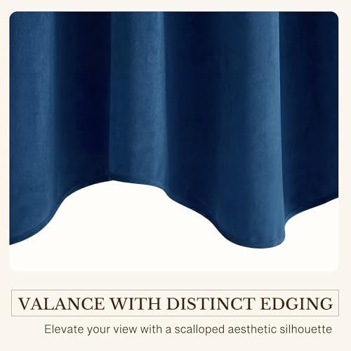 StangH Blue Scalloped Window Valance 52x18 Inch, 1 Panel - Image 5