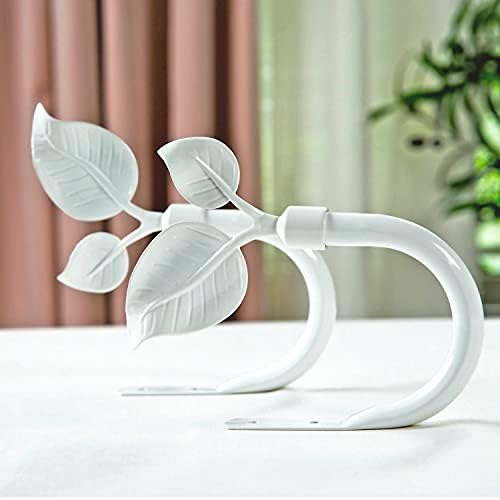 HIKMLK Leaf Shaped Curtain Tieback Holdbacks 2pcs, Handmade Metal Curtain Side - Image 3