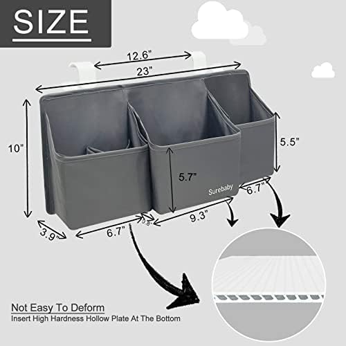 Hanging Baby Diaper Caddy, 3-in-1 Diaper Caddy Organizer Holder - Image 7