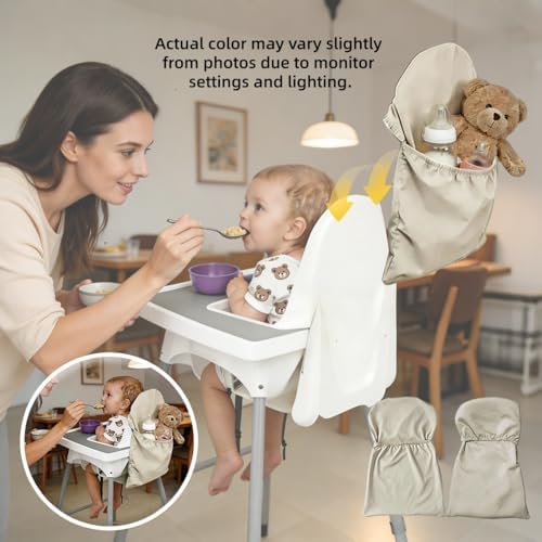 High Chair Handy Pocket Pouch for IKEA Antilop Highchair Caddy Organizer - Image 3