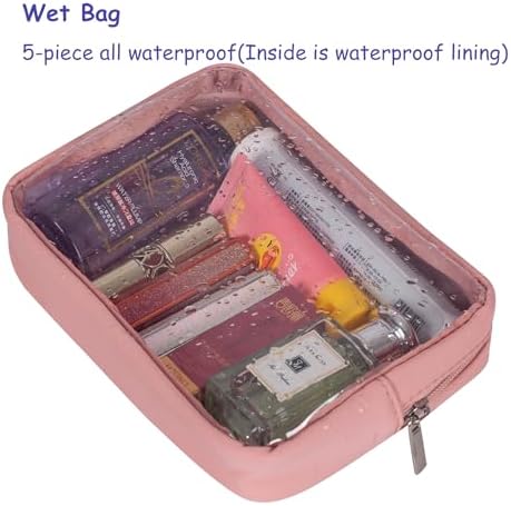 Remobia Hicol TSA Approved 5-Piece Diaper Bag Organizer Pouch Set Clear - Image 4