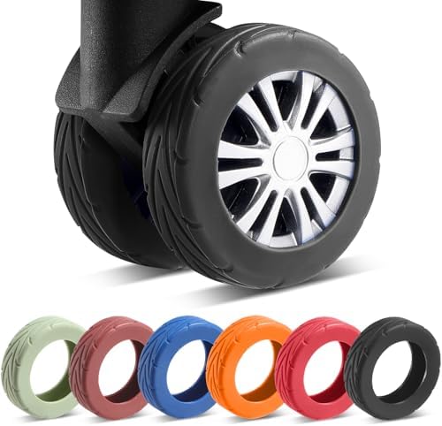 8Pcs Upgrade Luggage Wheel Covers, Travel Accessories by Wanzhuango