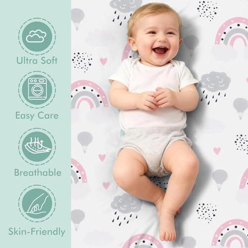 3 Pack Stretchy Bassinet Sheets - Image 2