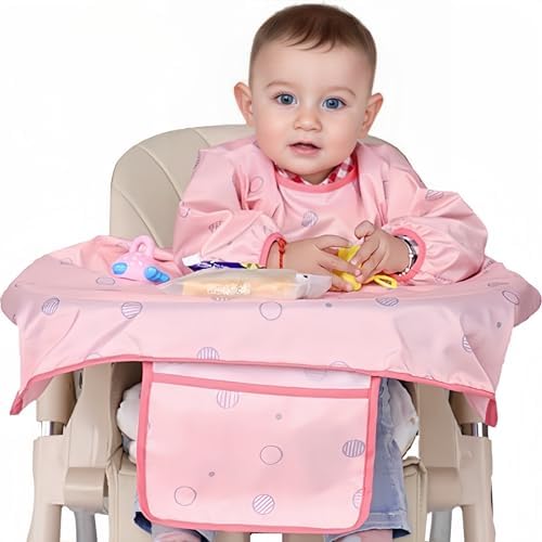 Adjustable Long Sleeve Baby Bibs by MOTEERLLU
