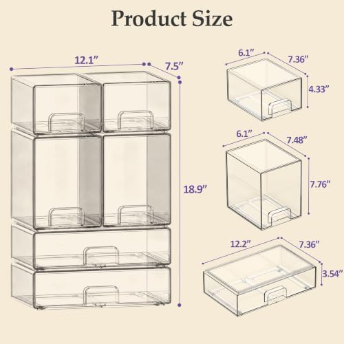 6 Pack Stackable Baby Bottle Organizer Storage - Image 3