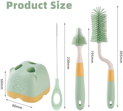 3 in 1 Baby Silicone Bottle Brush Set, Bottle Brush - Image 7