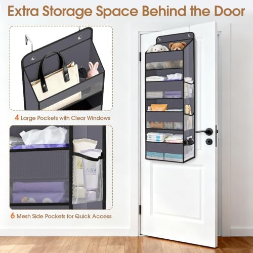 Over The Door Organizer Storage behind Door Hanging Organizer - Image 4