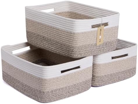 MiniArk Large Storage Baskets for Organizing, Baby Nursery, Toy Bins Box by MiniArkStorageBasketsHome