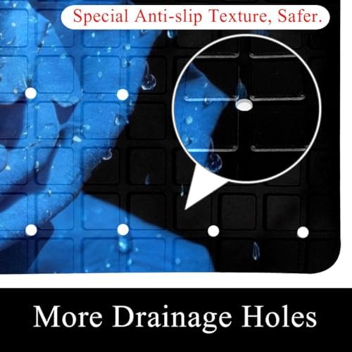 Bathtub Mat Non Slip 26.8x15.1 Inch, Machine Washable Shower Mats - Image 2