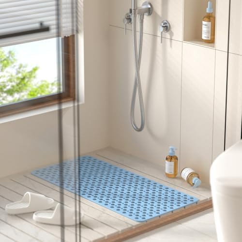HITSLAM Bathtub Mat Non Slip, 35 x 16 Inch Long TPE Bath Mat - Image 2