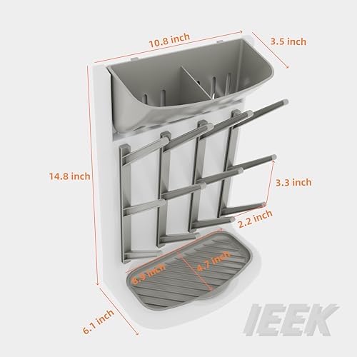 IEEK Baby Bottle Drying Rack, Space Saving Countertop Drying Rack - Image 7