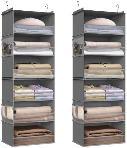 SONGMICS Widened Hanging Closet Organizer, Separable，2 Pack by Unknown