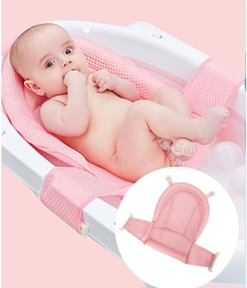 Baby Bath Seat Support Net Infant Bathtub Mesh Cushion Newborn Baby Shower Lie - Image 2